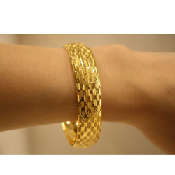 Yenigün Jewellery Bracelet pour femme en or 8 carats modèle Baklava (1,5 cm) 0185