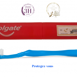 Protecteur Brosse a dent Colgate & La vallee Jet disonible au bureau de la Vallee Jet